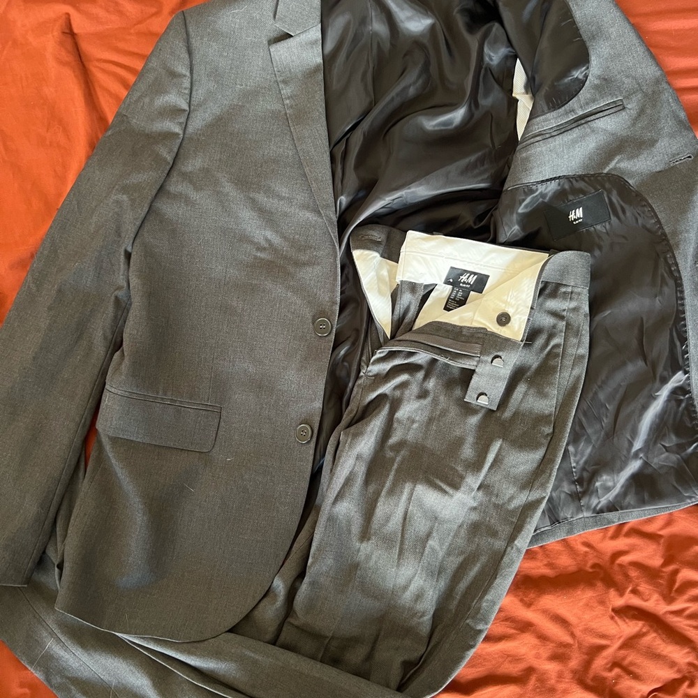 H&M Men's Charcoal Suit Set
